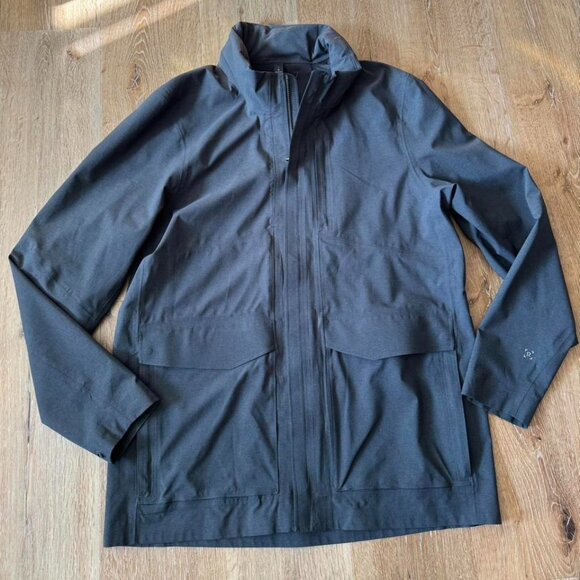 Lululemon Gray‎ Storm Field Jacket Waterproof Utility Size L